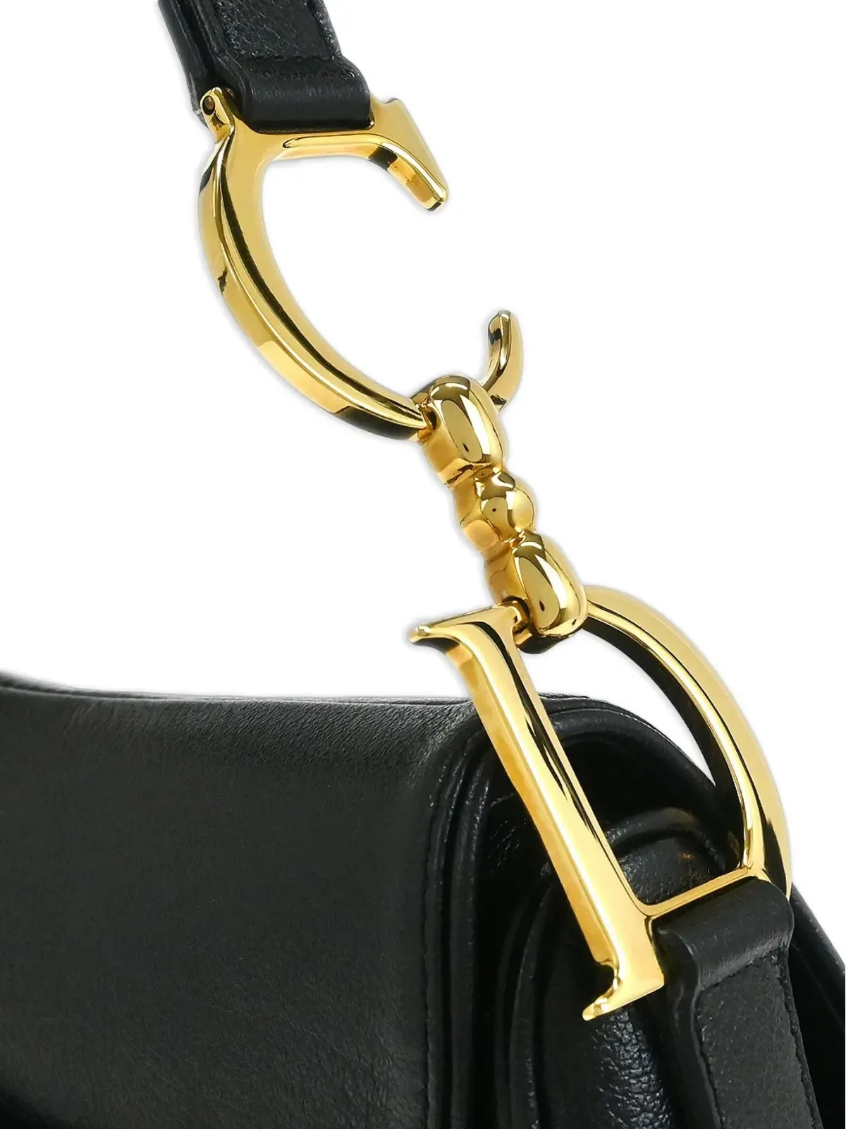Christian Dior ビンテージ 2001 D-Charm サドルハンドバッグ - ブラック - 画像3