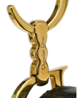 Christian Dior ビンテージ 2001 D-Charm サドルハンドバッグ - ブラック - サムネイル4