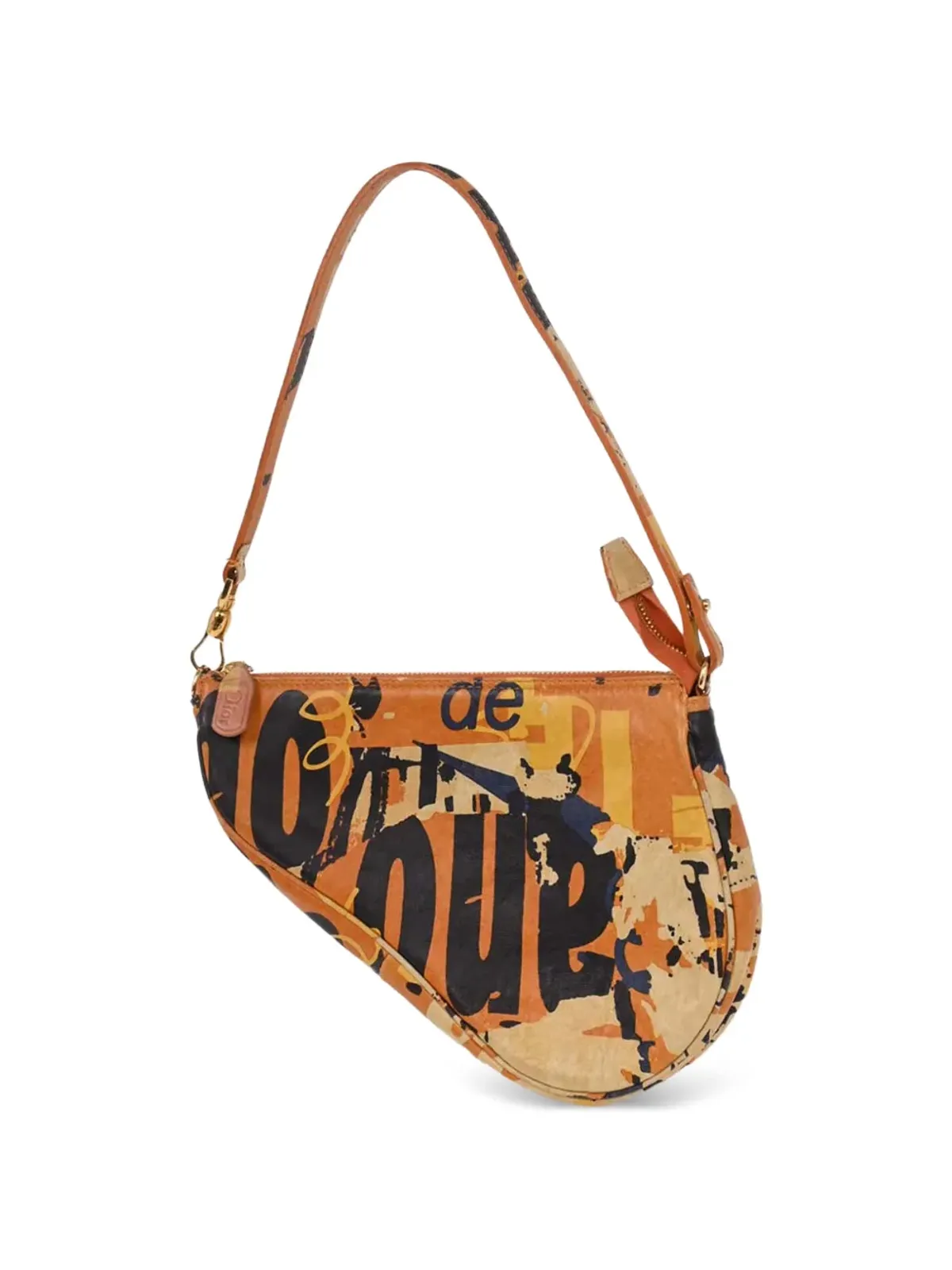 Christian Dior Pre-Owned サドルハンドバッグ 2001年モデル オレンジ - 画像2