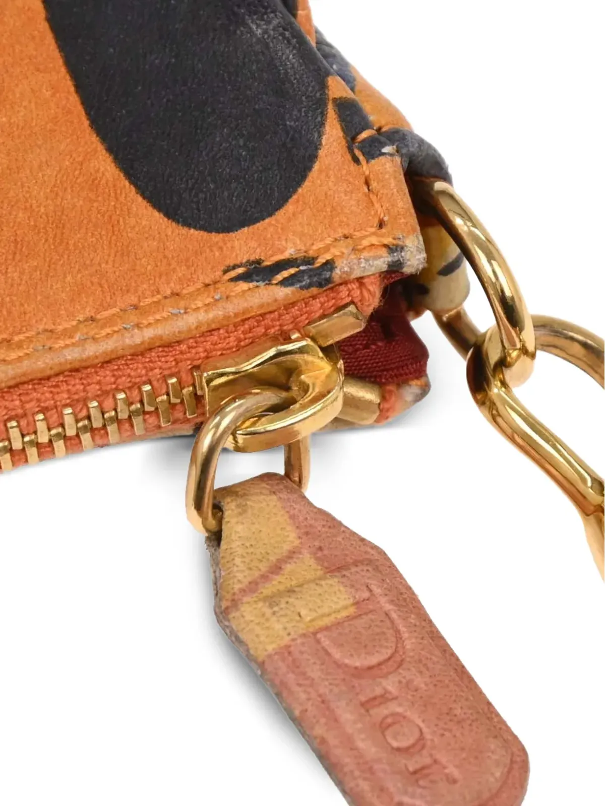 Christian Dior Pre-Owned サドルハンドバッグ 2001年モデル オレンジ - 画像4