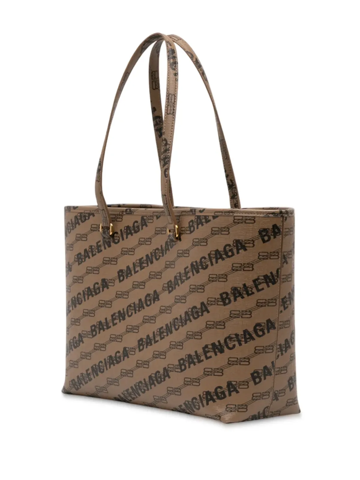 Balenciaga Pre-Owned BBモノグラム コーテッドキャンバス シグネチャー・ショッパー トートバッグ - 画像3