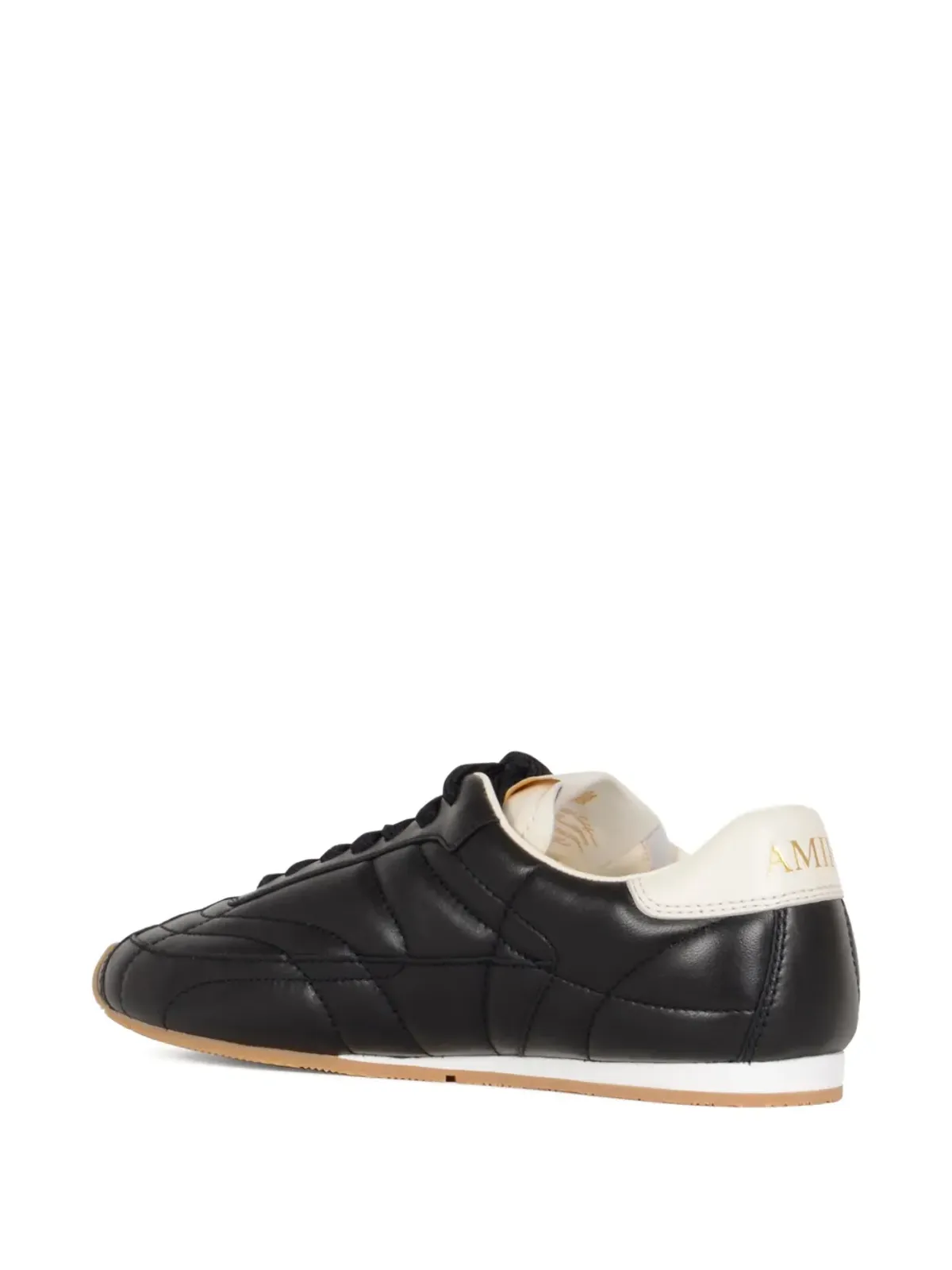 AMIRI Pacific Flat スター柄キルトレザー スニーカー ブラック - 画像3