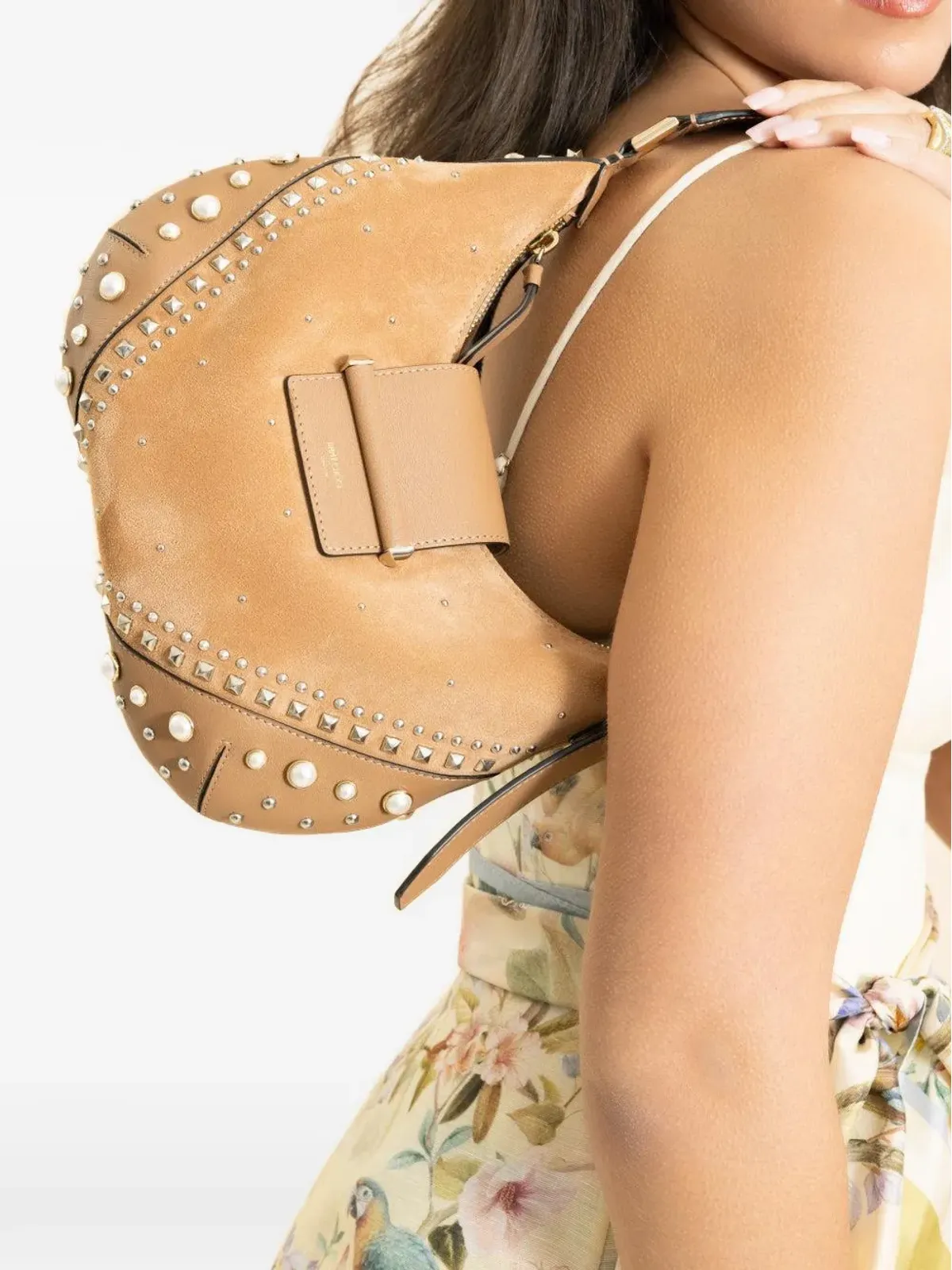 Jimmy Choo Bar Hobo スタッズ装飾ショルダーバッグ - 画像5