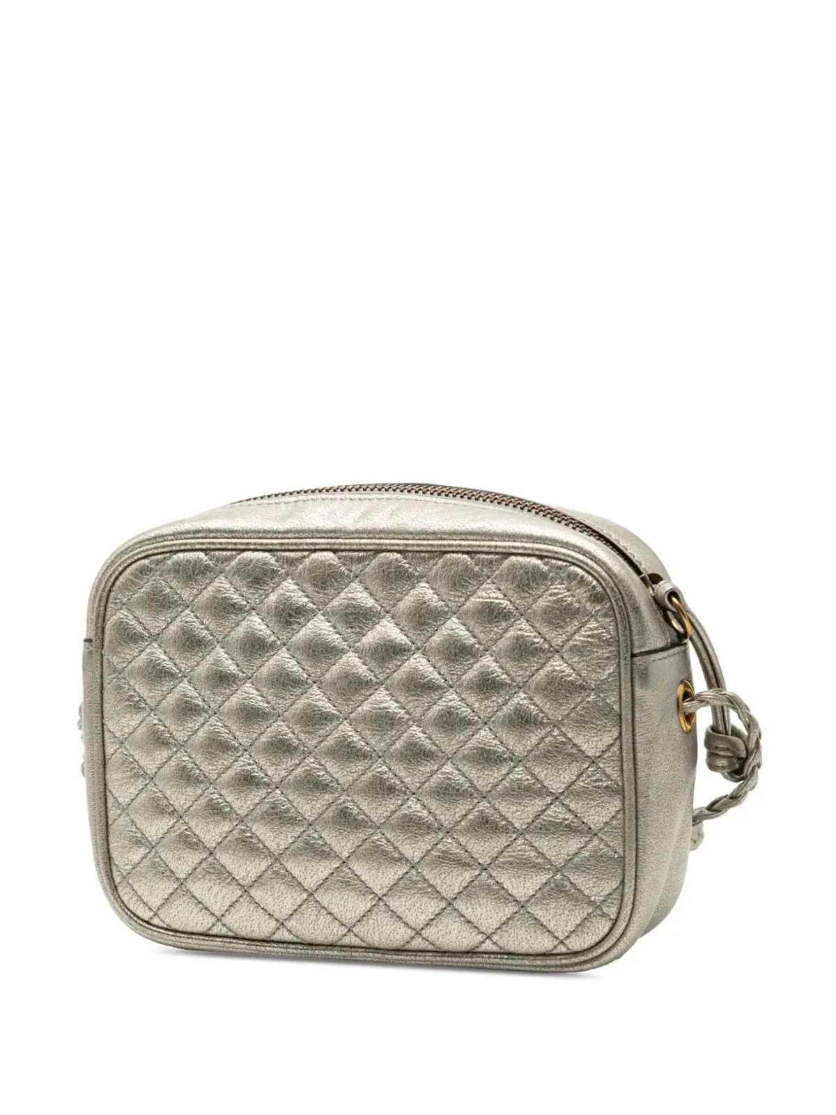 Gucci ビンテージ ミニキルテッドレザー ウェブ トラプンタタ クロスボディバッグ - 画像3