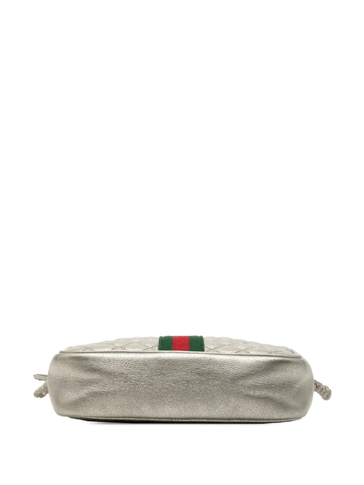 Gucci ビンテージ ミニキルテッドレザー ウェブ トラプンタタ クロスボディバッグ - 画像4
