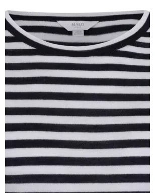 Malo ストライプTシャツ - ブルー - サムネイル3