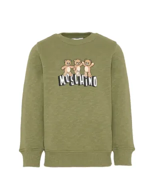 Moschino Kids クルーネック スウェットシャツ - Green - サムネイル1