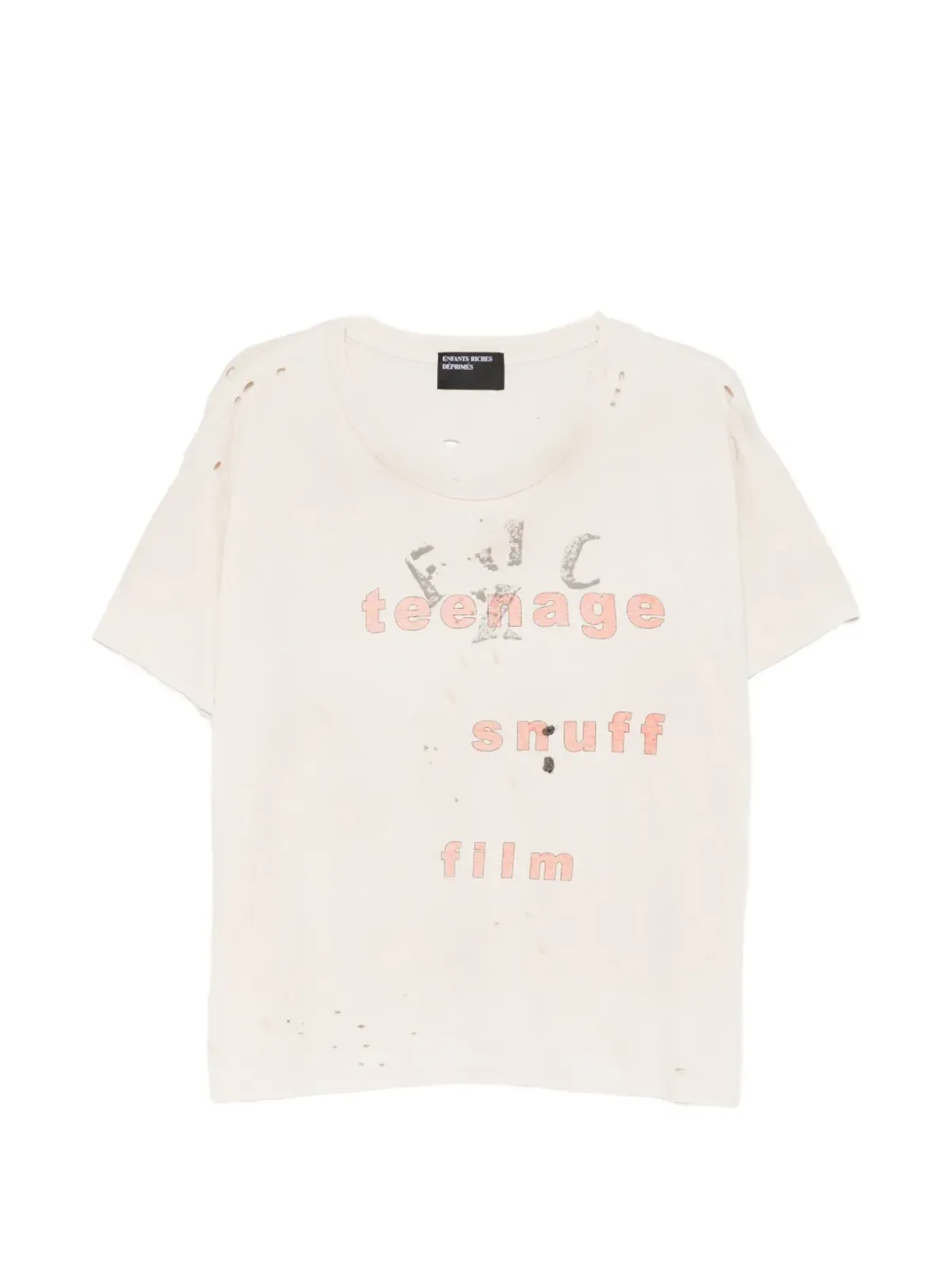 Enfants Riches Déprimés ティーンエイジ・スナフ distressed graphic Tシャツ - 画像1