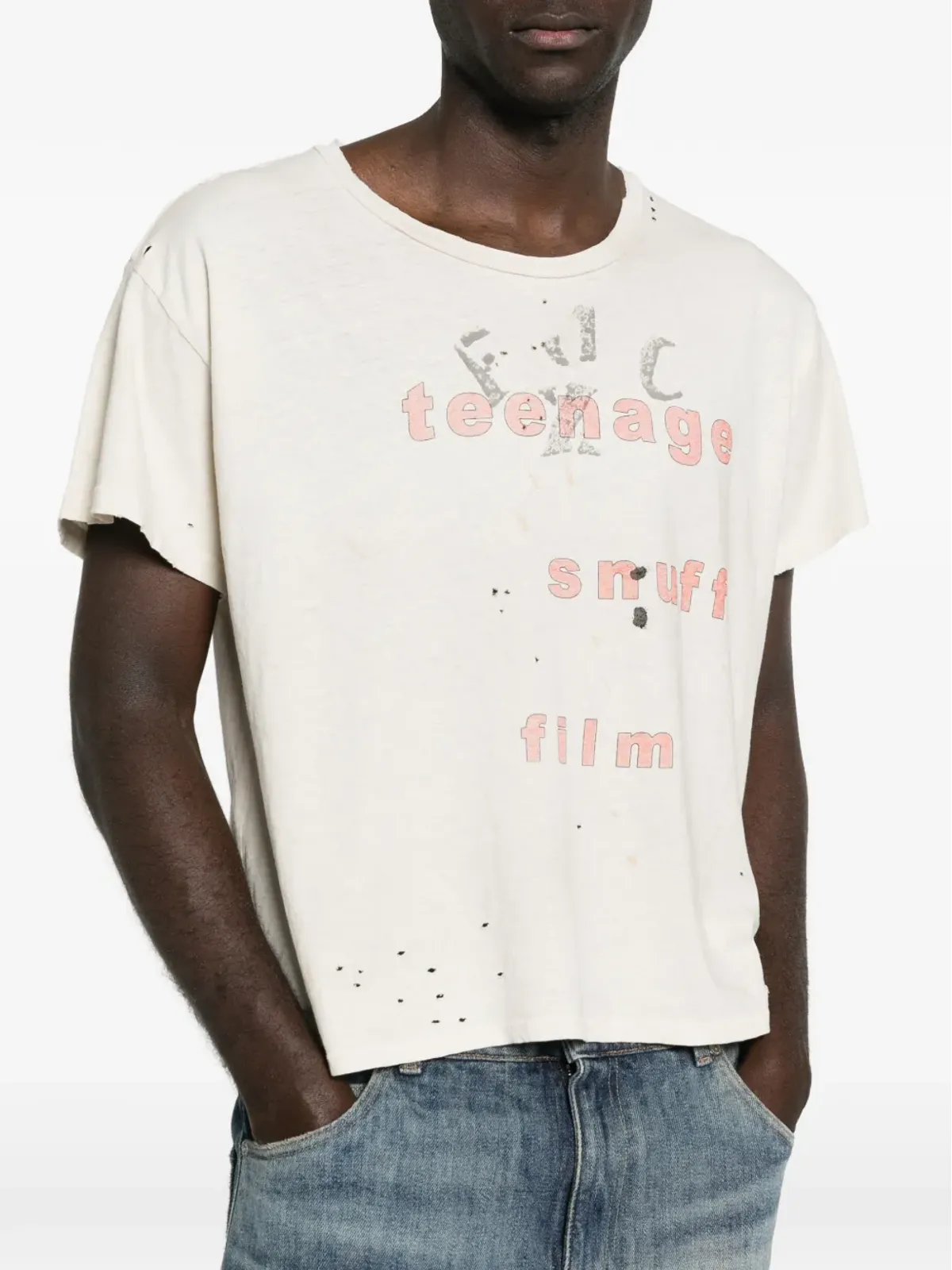 Enfants Riches Déprimés ティーンエイジ・スナフ distressed graphic Tシャツ - 画像5