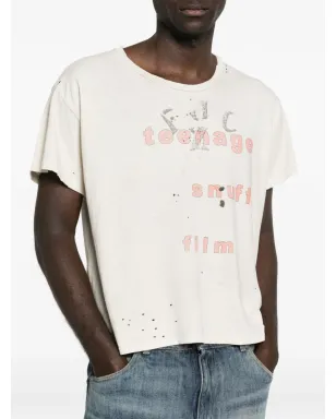 Enfants Riches Déprimés ティーンエイジ・スナフ distressed graphic Tシャツ - サムネイル5