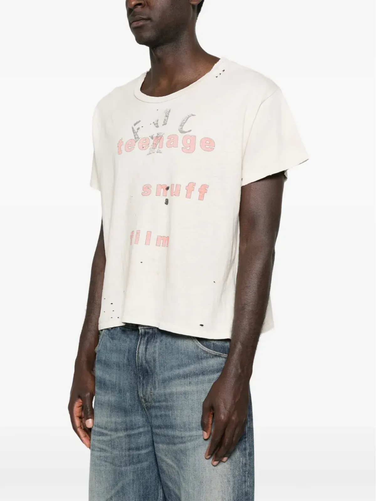Enfants Riches Déprimés ティーンエイジ・スナフ distressed graphic Tシャツ - 画像3