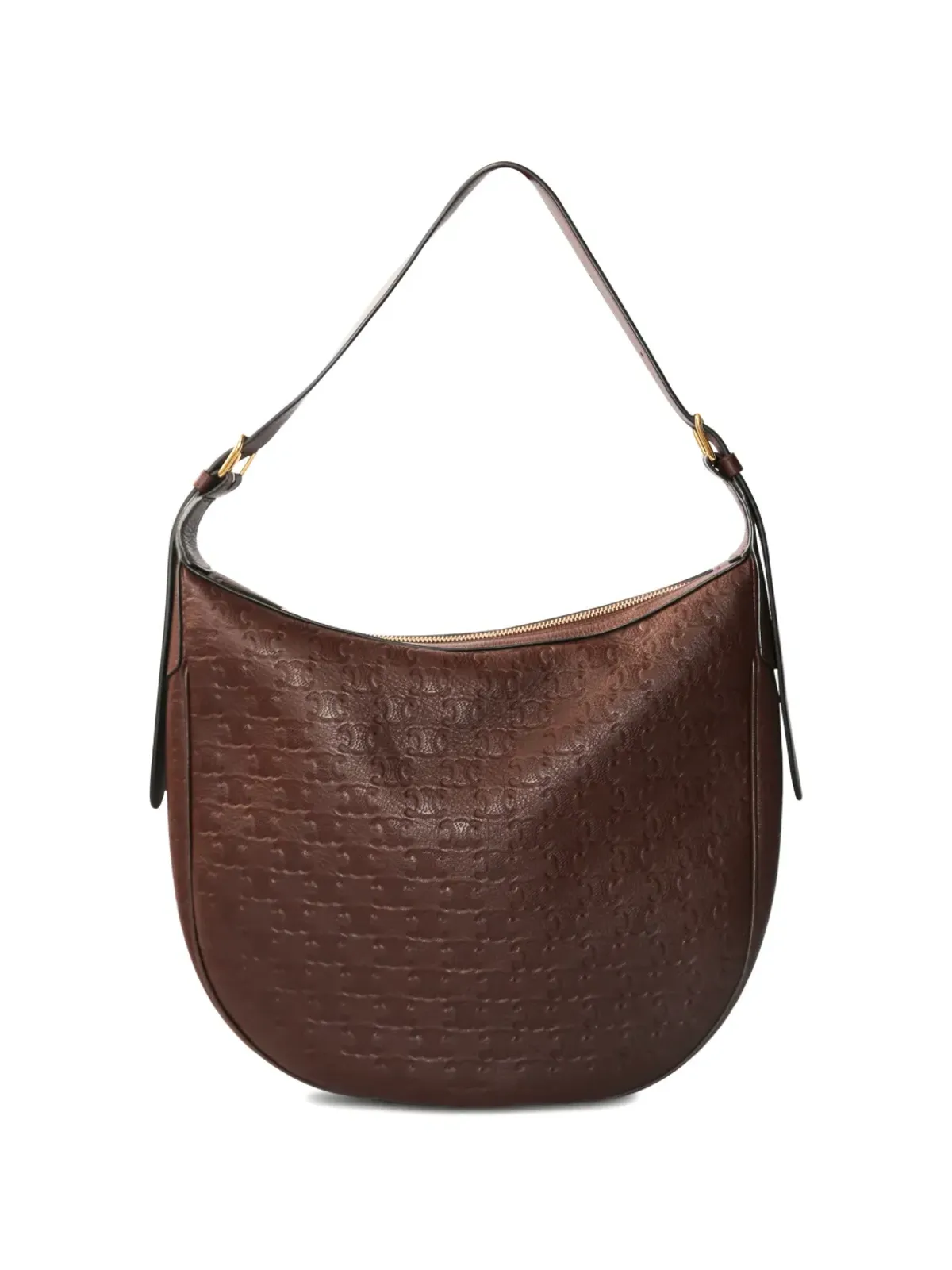 Celine Pre-Owned ヘロワイス モノグラム レザー ショルダーバッグ - 画像2