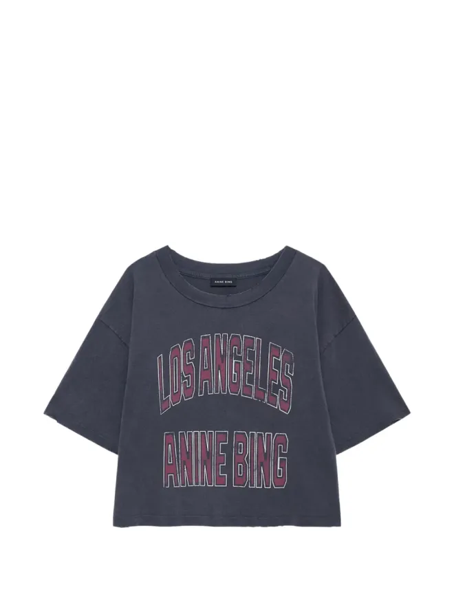 ANINE BING ANINE BING クロップド グラフィック Tシャツの商品画像