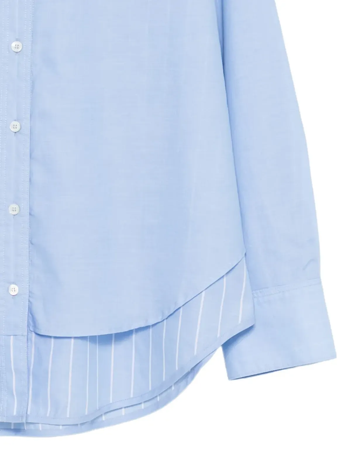 Seventy striped layered shirt - 画像3