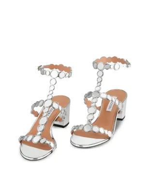 Aquazzura 円形モチーフ付きサンダル - シルバー - サムネイル3