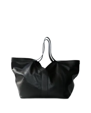 Saint Laurent ビンテージ レザー トートバッグ ブラック - サムネイル2