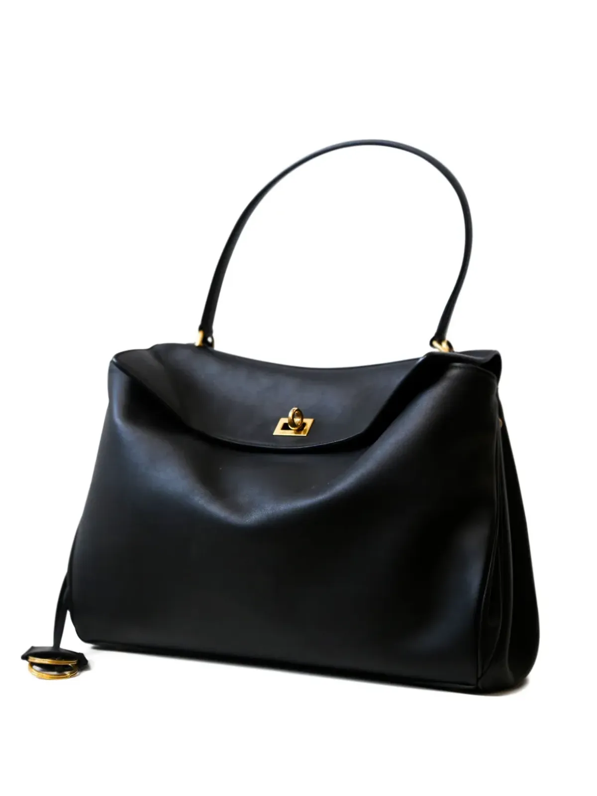Balenciaga ビンテージ Rodeo leather tote bag - Black - 画像2