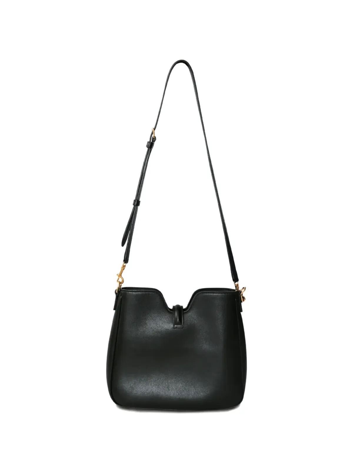 Celine ビンテージ Camille レザー クロスボディバッグ ブラック - 画像2