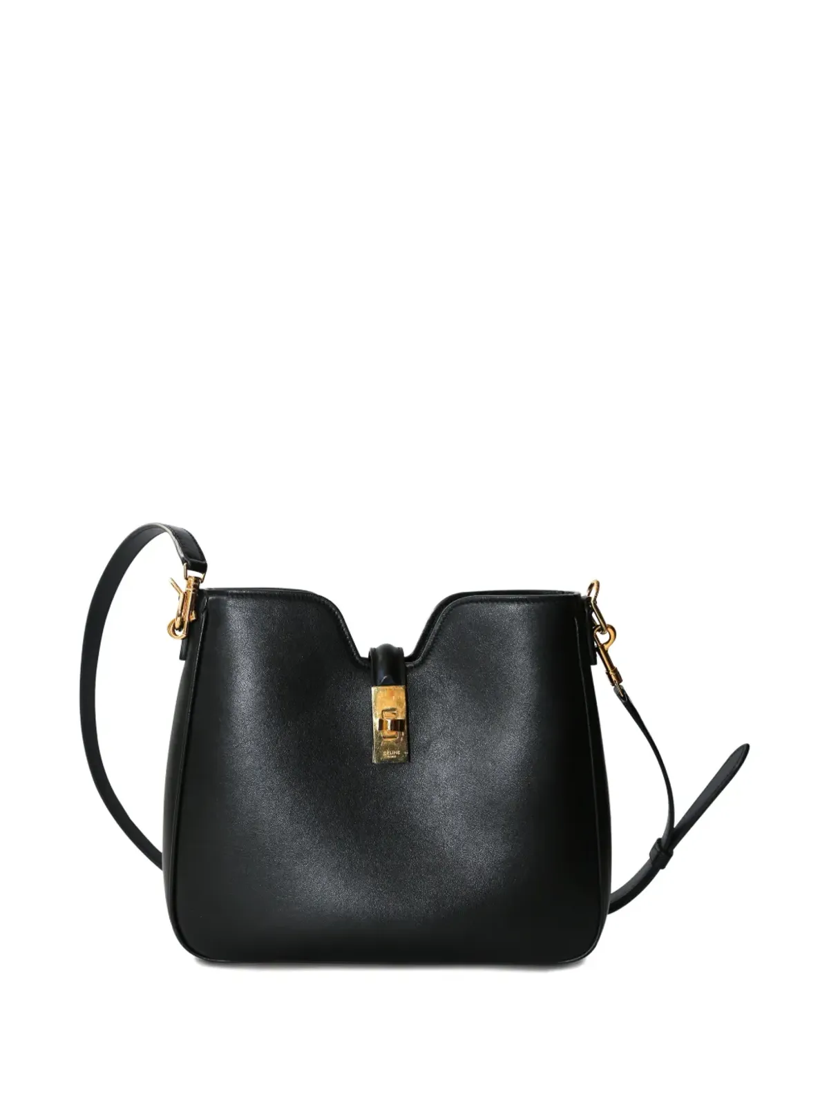 Celine ビンテージ Camille レザー クロスボディバッグ ブラック - 画像3