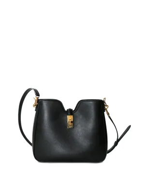 Celine ビンテージ Camille レザー クロスボディバッグ ブラック - サムネイル3