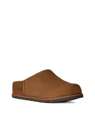 UGG ロゴディテール レザー フラット ミュール - ブラウン - サムネイル2