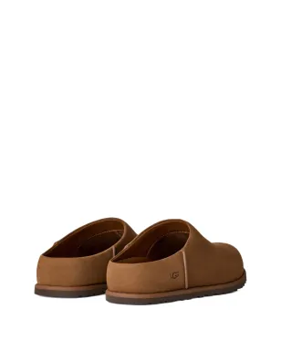 UGG ロゴディテール レザー フラット ミュール - ブラウン - サムネイル3