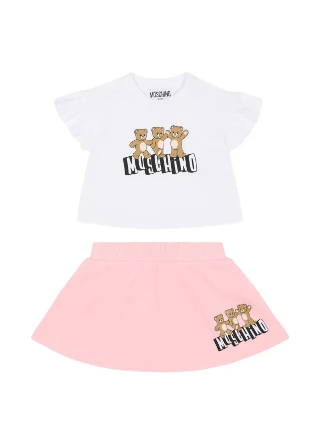 Moschino Kids Moschino Kids ロゴプリントスカートセットの商品画像