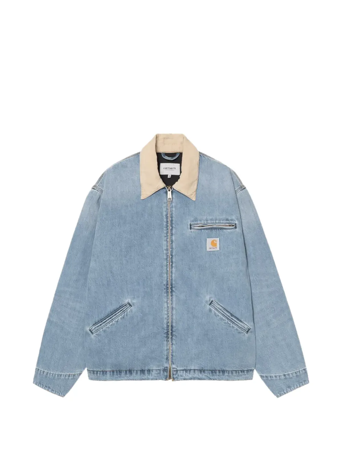 Carhartt WIP ジップ付き胸ポケット デニムジャケット - ブルー - 画像1