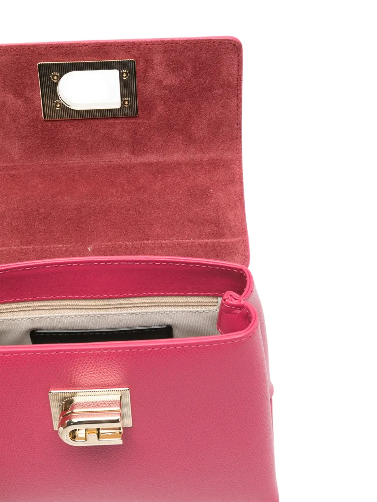 Furla 1927 トップハンドル ロックディテール ミニバッグ - 画像5