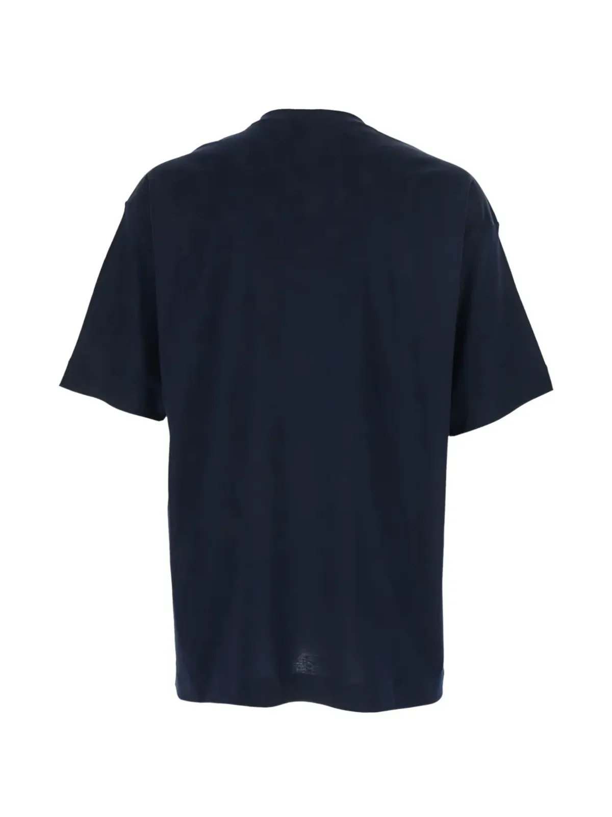 Giorgio Armani ロゴプリント コットン Tシャツ ブルー - 画像2