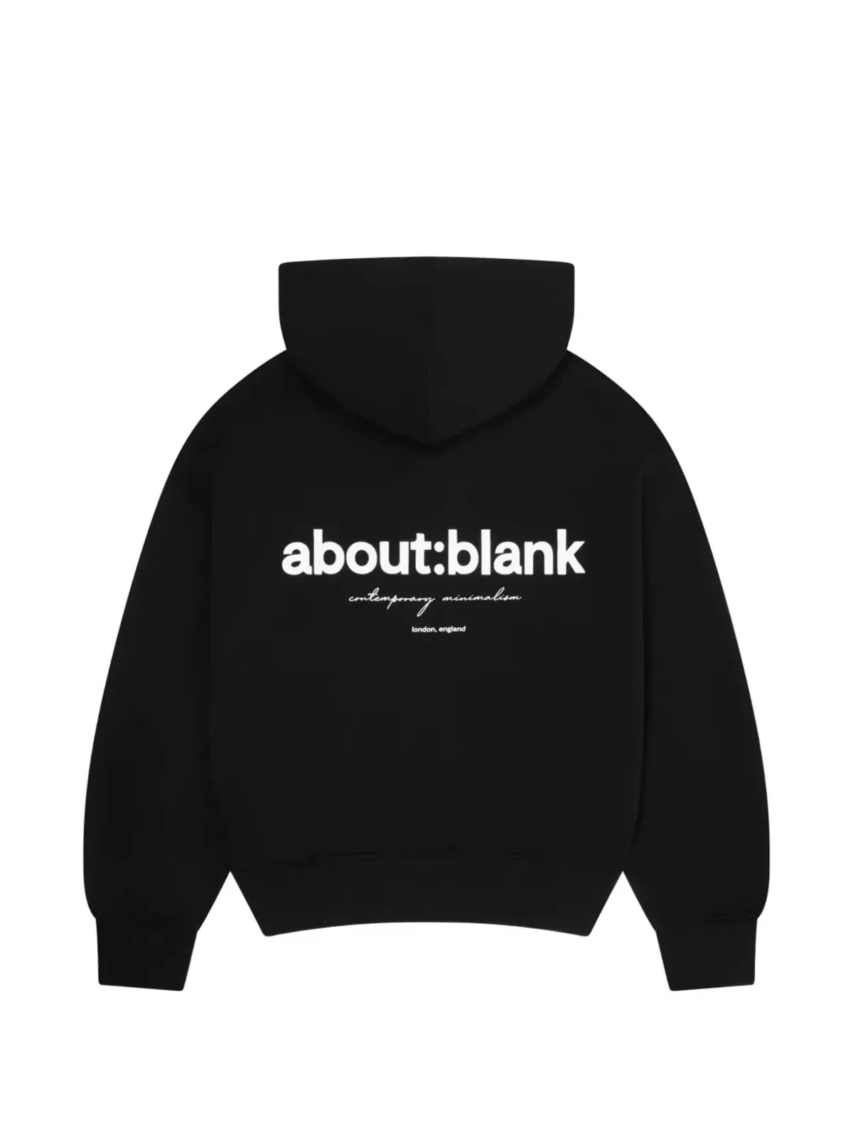 ABOUTBLANK logo-print hoodie - Black - 画像2