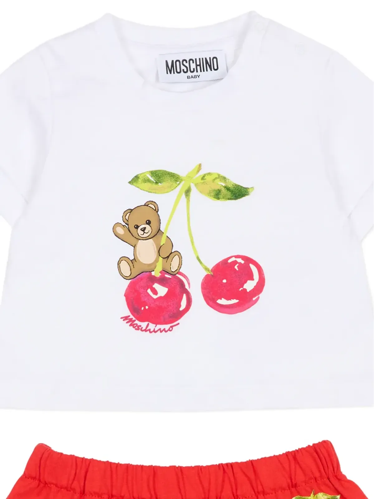 Moschino Kids ロゴプリント・フリルスカートセット - 画像3