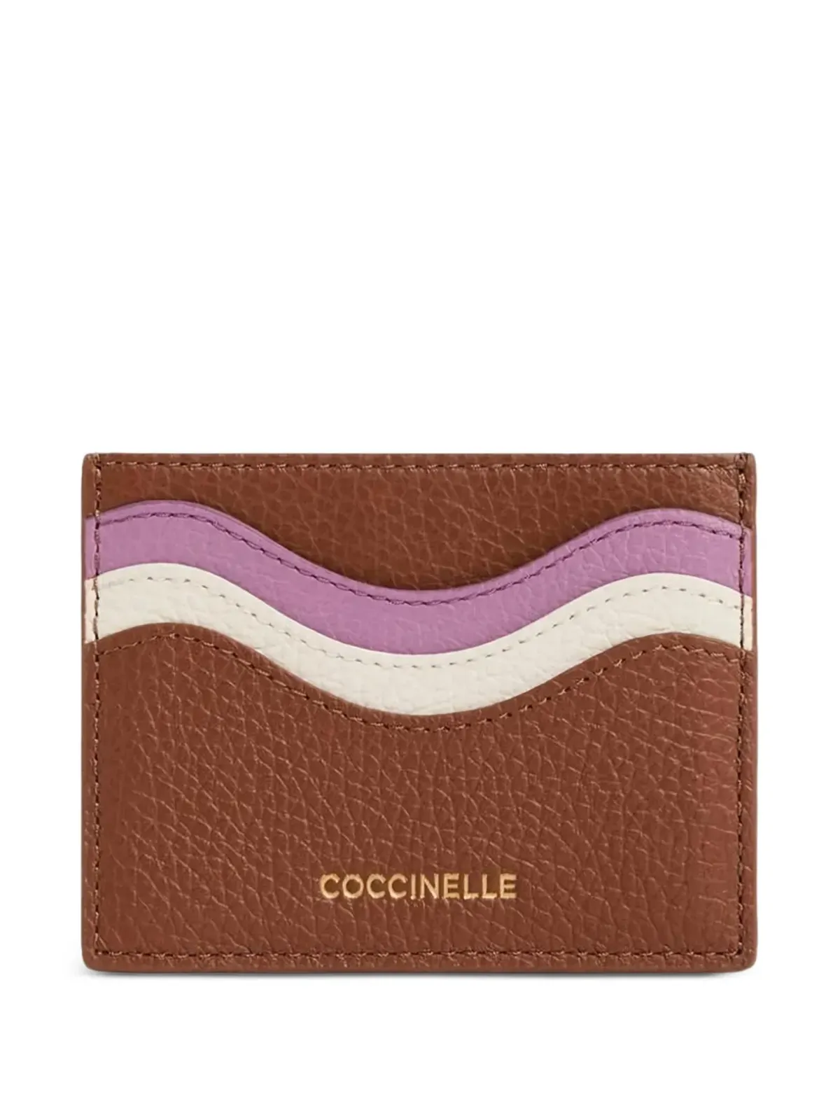 Coccinelle Nami wave-detail wallet - Brown - 画像1
