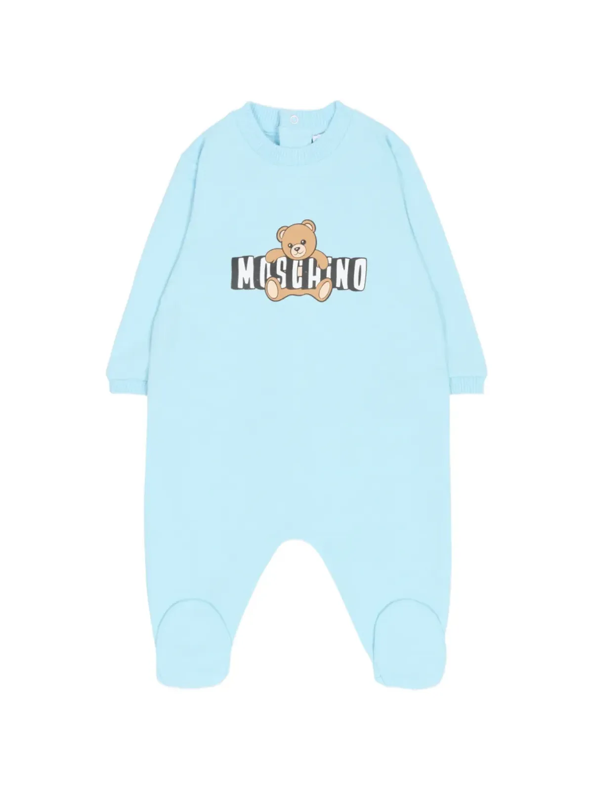 Moschino Kids ロゴプリント ベビーロンパースセット - 画像2