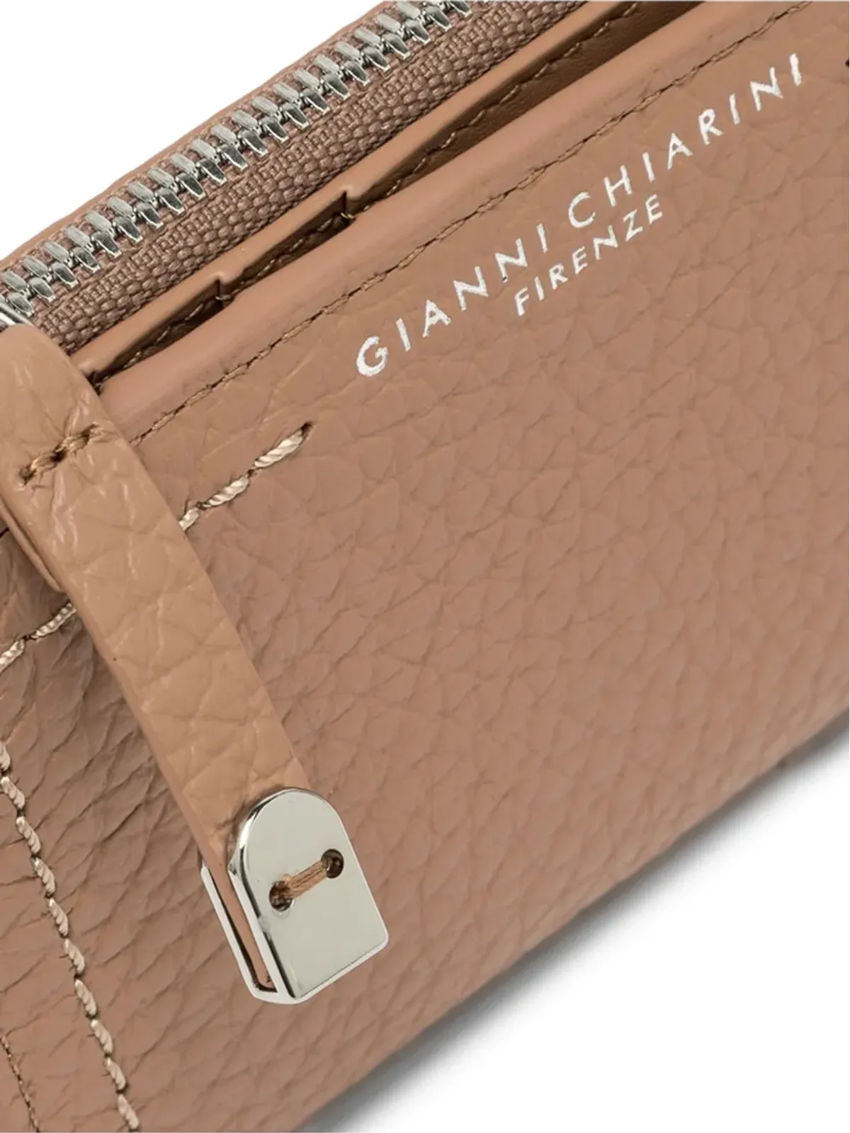 GIANNI CHIARINI グレインドジップレザーウォレット - ベージュ系 - 画像5