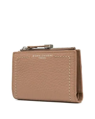 GIANNI CHIARINI グレインドジップレザーウォレット - ベージュ系 - サムネイル3
