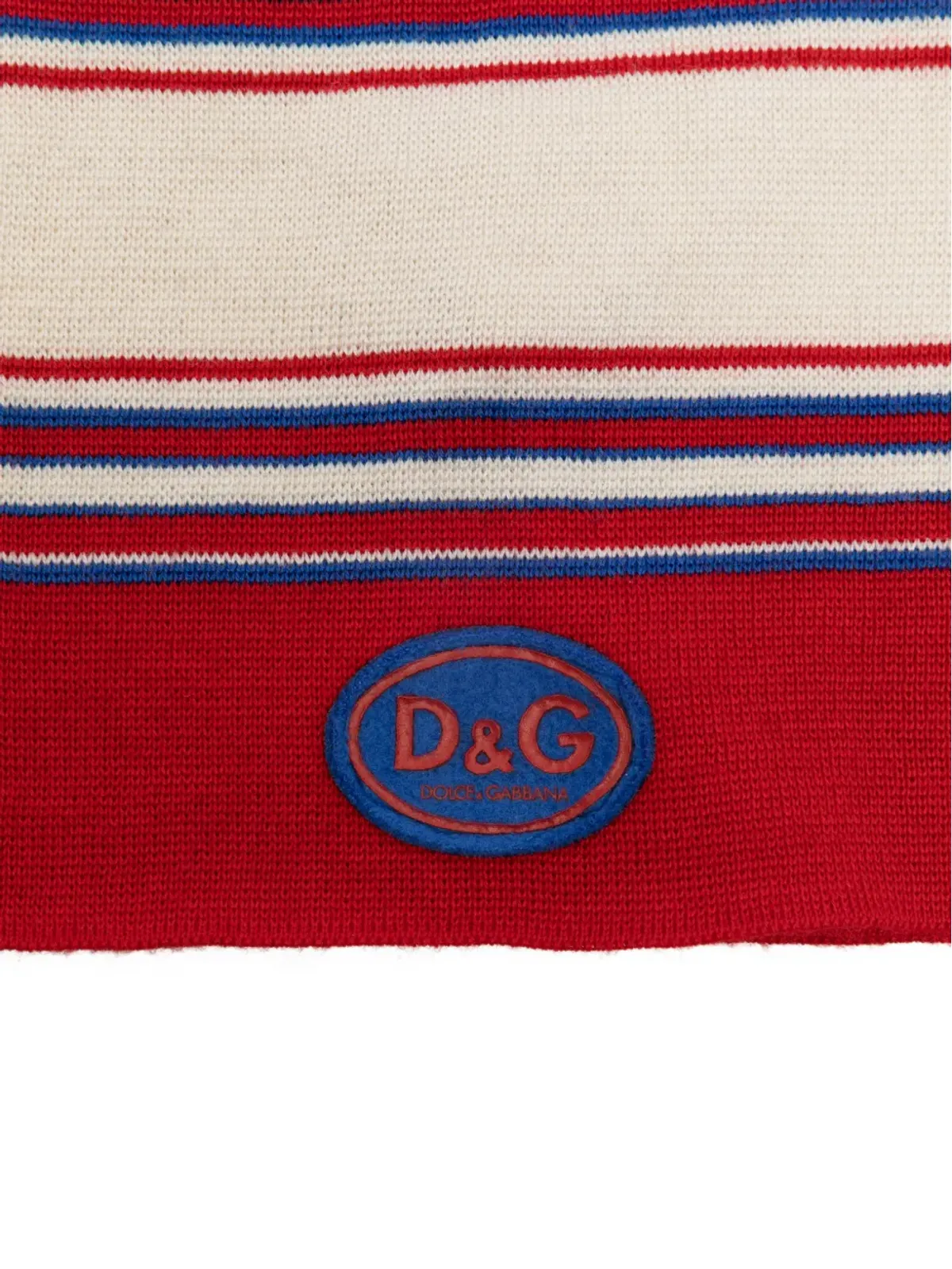 Dolce & Gabbana Pre-Owned ストライプ柄バラクラバ - 画像3
