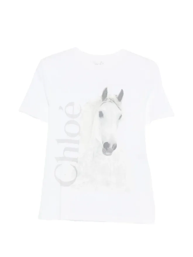 Chloe Chloé 馬プリントTシャツの商品画像