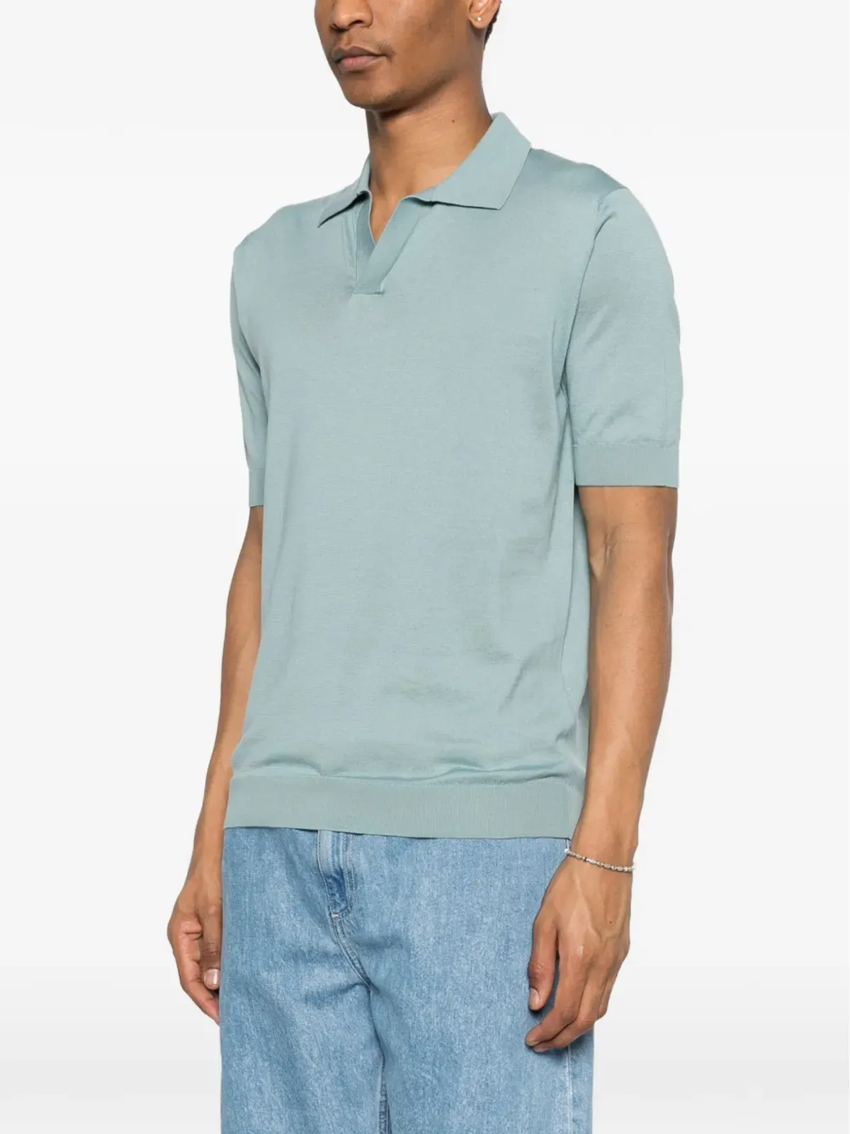Lardini Vネック半袖Tシャツ - 画像3