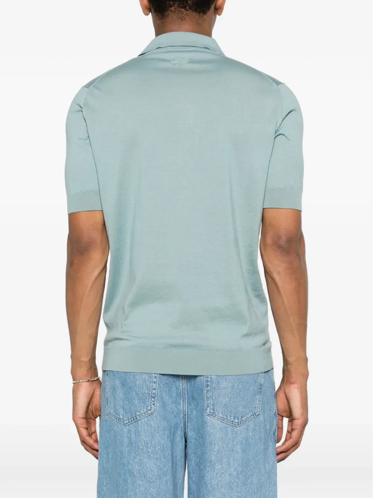Lardini Vネック半袖Tシャツ - 画像4