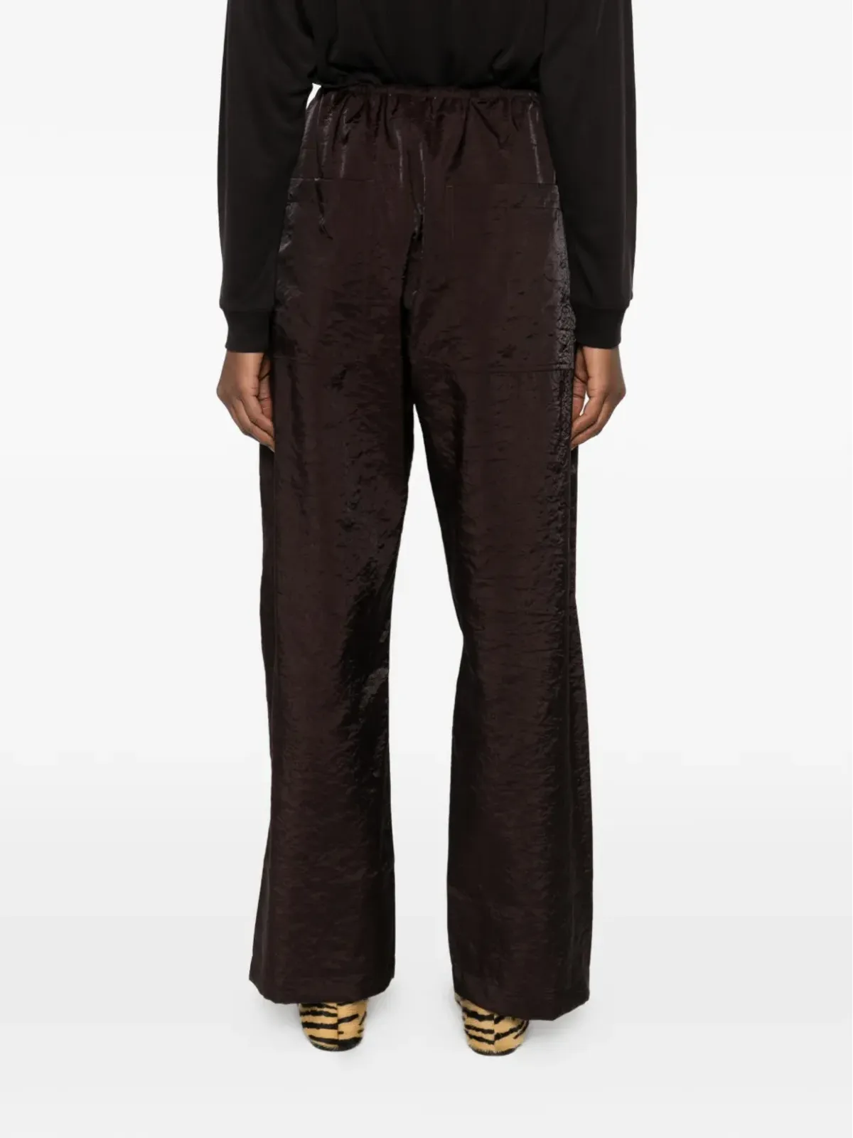 Studio Nicholson Hera button tie trousers - Brown - 画像4
