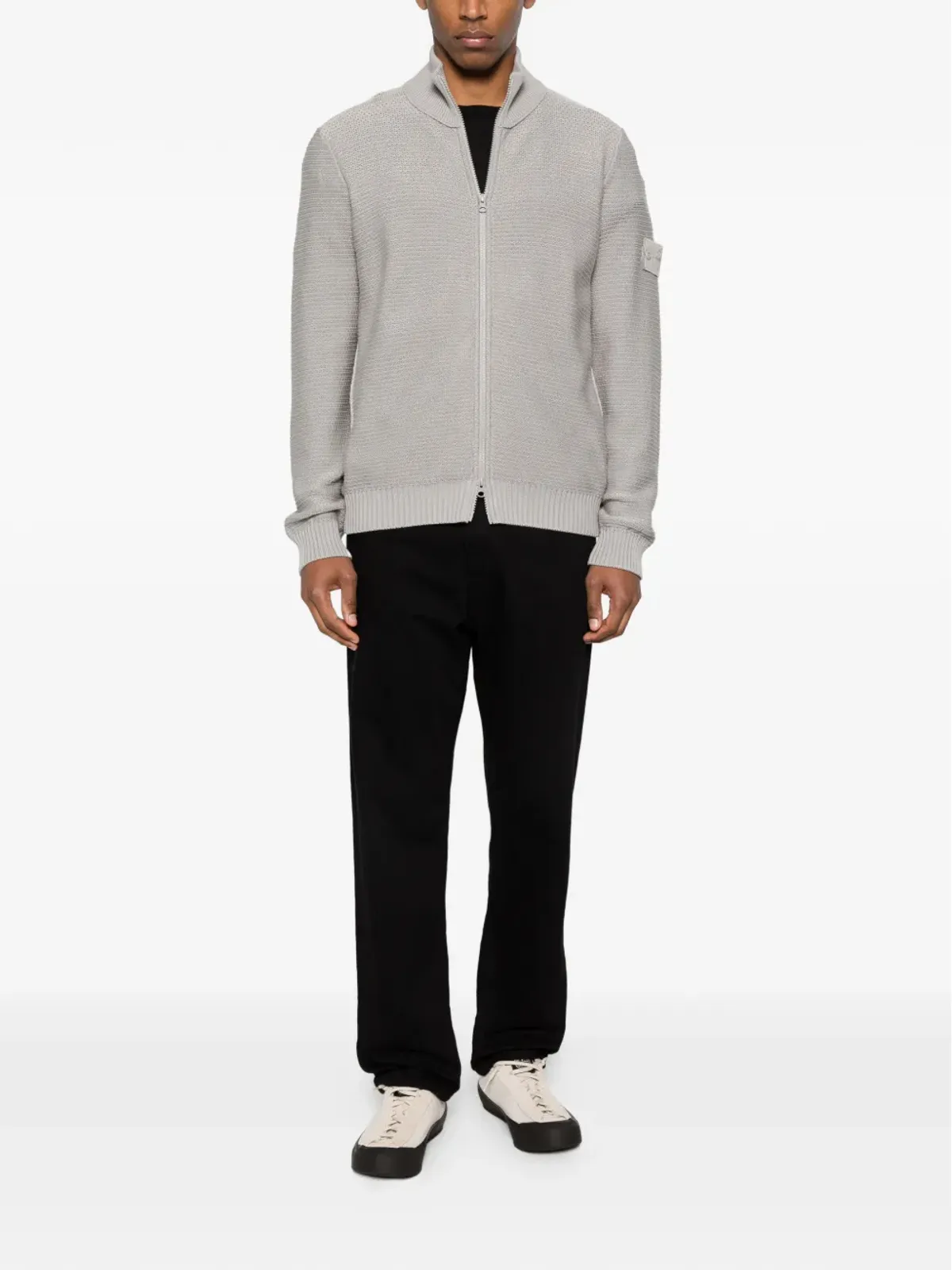 Stone Island ロゴパッチ カーディガン - 画像2