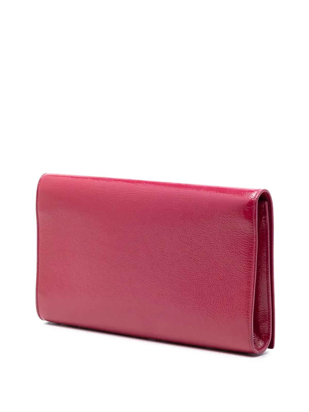 Saint Laurent Pre-Owned 大型テクスチャード・パテント Belle De Jour クラッチバッグ - 画像3