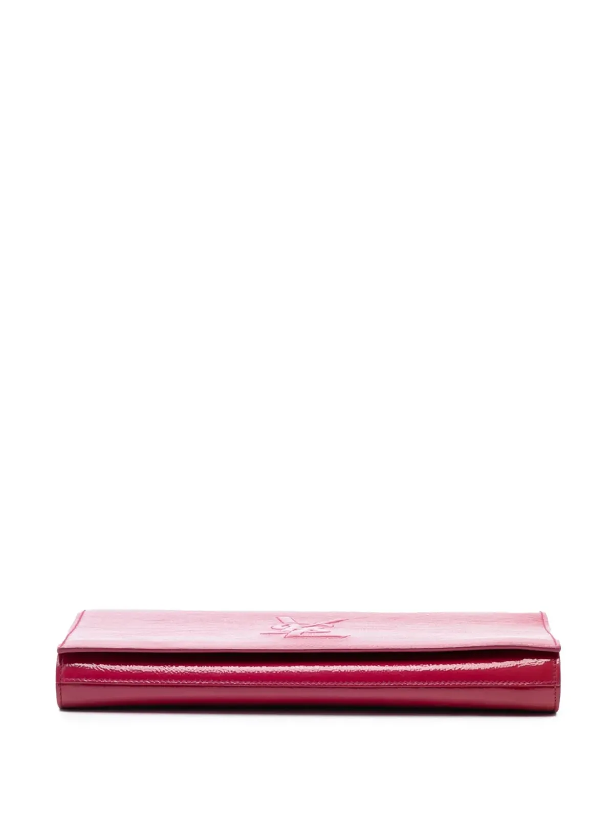 Saint Laurent Pre-Owned 大型テクスチャード・パテント Belle De Jour クラッチバッグ - 画像4