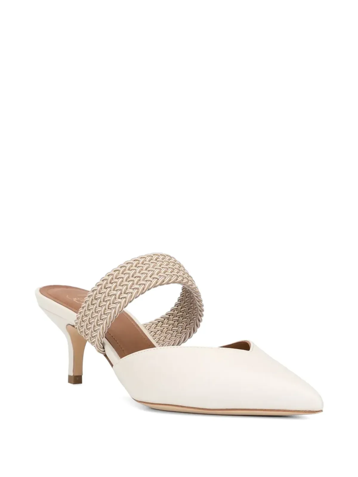 Malone Souliers Maisie 85 織りストラップ レザー ミュール - 画像2