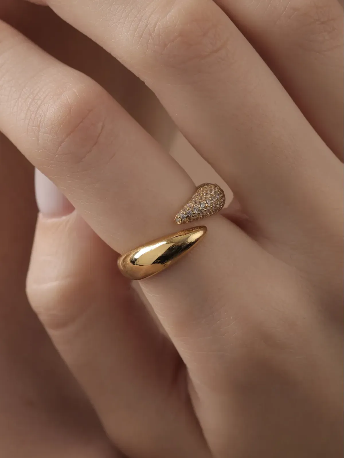 Eshvi stardust fang ring - Gold - 画像2