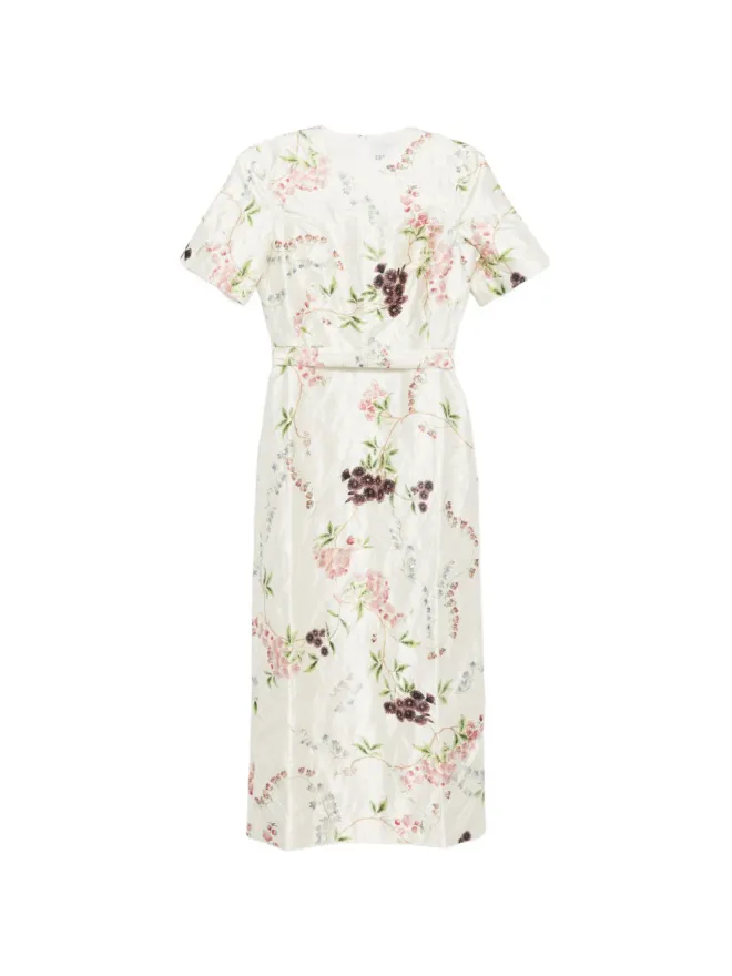 Erdem ERDEM 花柄プリント テクスチャード ミディドレスの商品画像