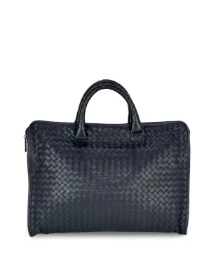 Bottega Veneta イントレッチアート トップジップ ブリーフケース - ブルー - サムネイル1