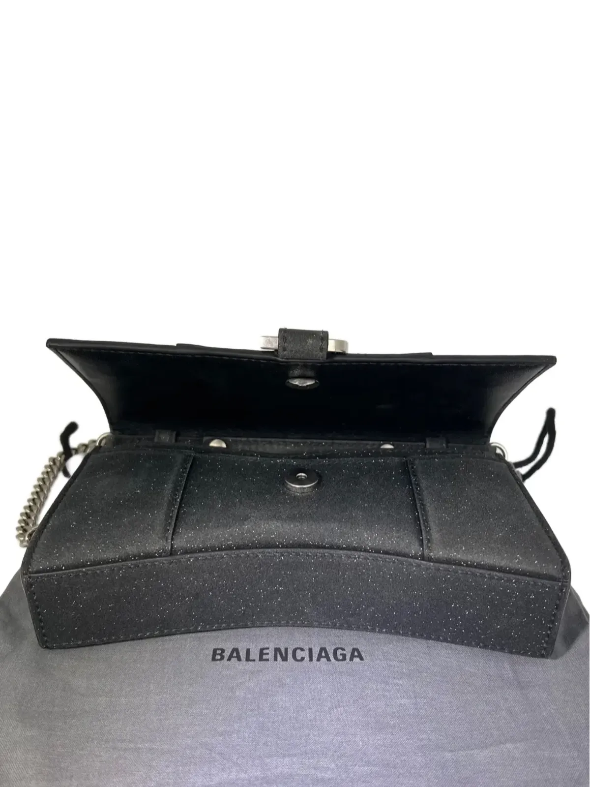Balenciaga Pre-Owned Hourglass グリッター クラッチバッグ - 画像4