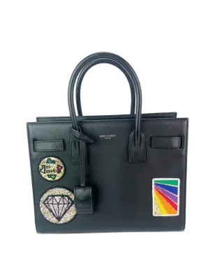 Saint Laurent Pre-Owned Sac De Jour エンベリッシュド パッチ トートバッグ - サムネイル1